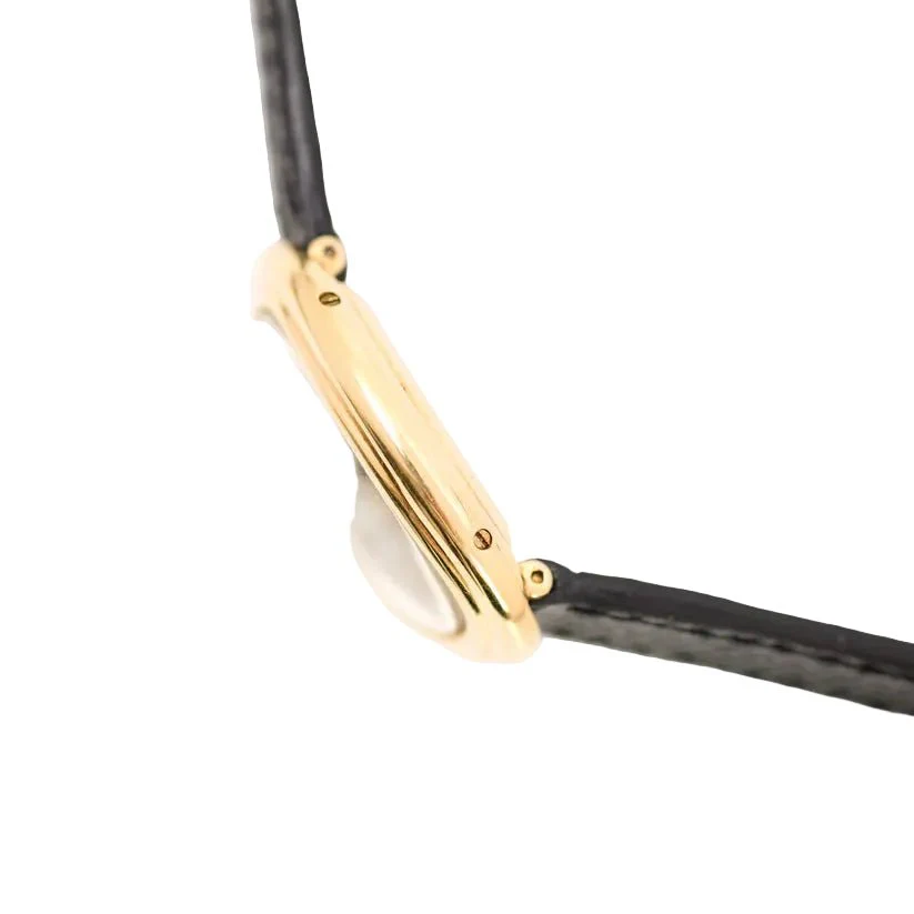 Montre CARTIER "Baignoire" en jaune et cuir - Image 7