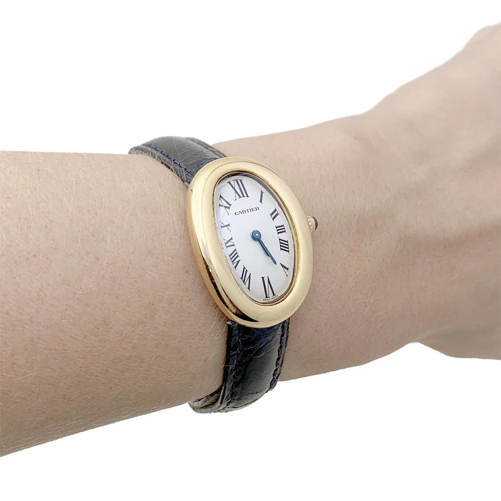 Montre CARTIER "Baignoire" Quartz en or jaune et or rose - Image 2