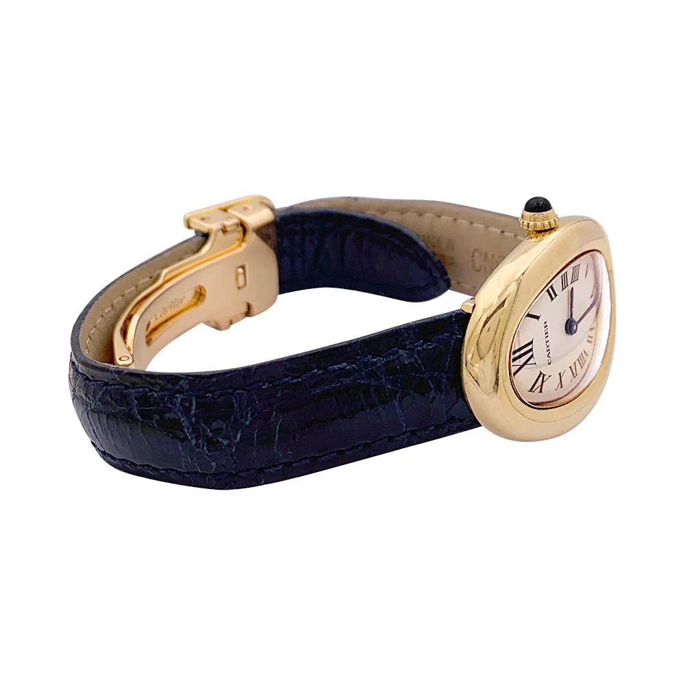 Montre CARTIER "Baignoire" Quartz en or jaune et or rose - Image 3