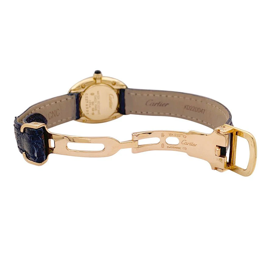 Montre CARTIER "Baignoire" Quartz en or jaune et or rose - Image 5