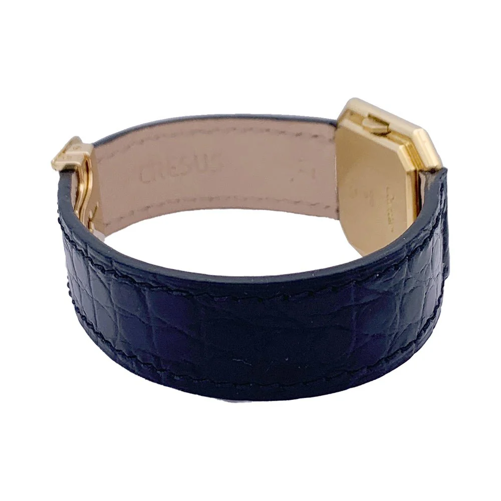 Montre CARTIER "Ceinture" en or jaune et cuir - Image 6