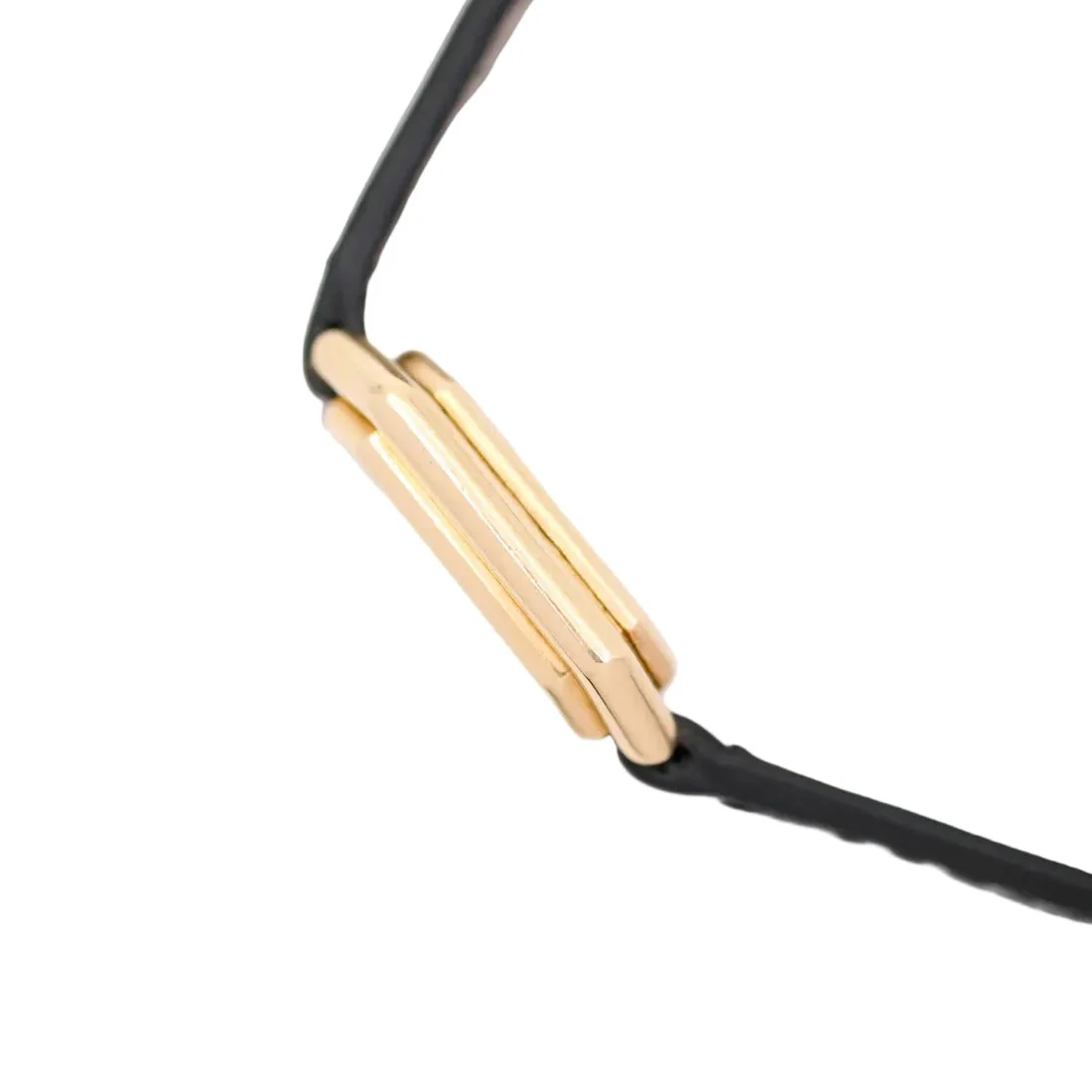 Montre CARTIER "Ceinture" PM en or jaune et cuir - Image 7