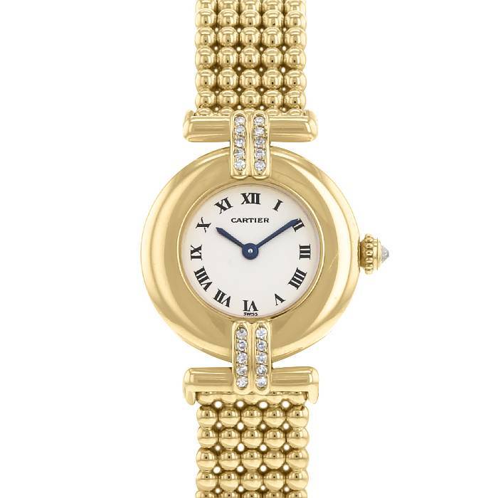 Montre CARTIER "Colisée" en or jaune et diamants