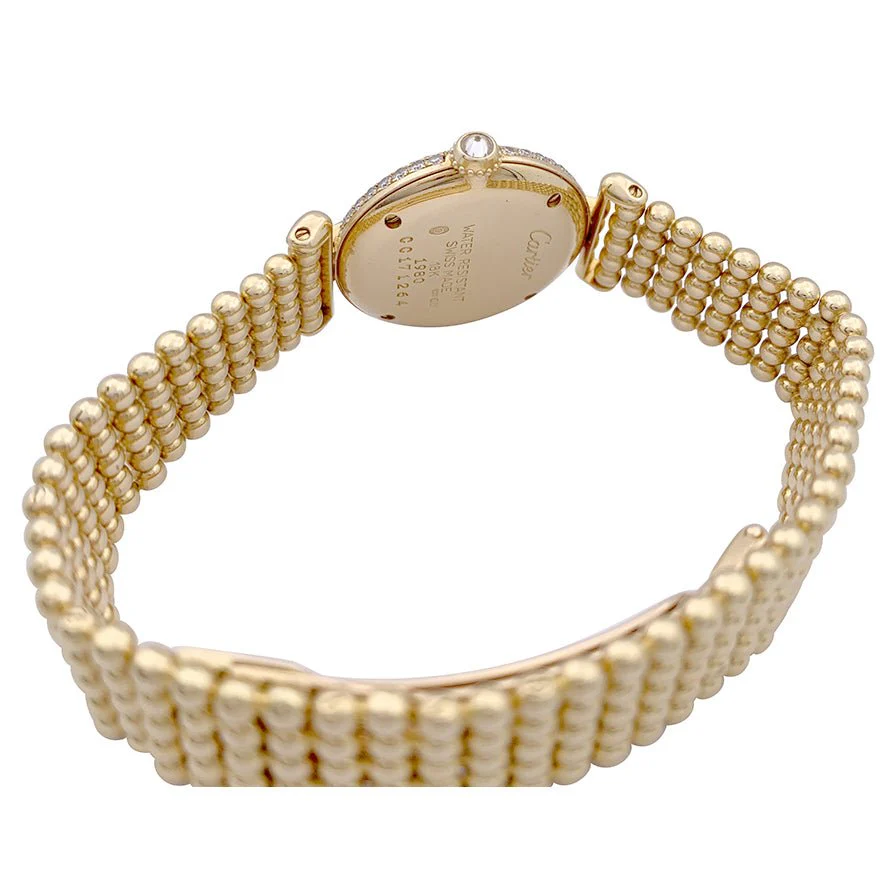 Montre Cartier "Colisée", or jaune et diamants. - Image 3