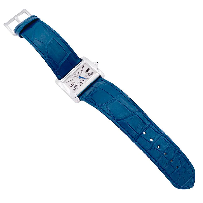 Montre Cartier, "Divan", acier. - Image 3