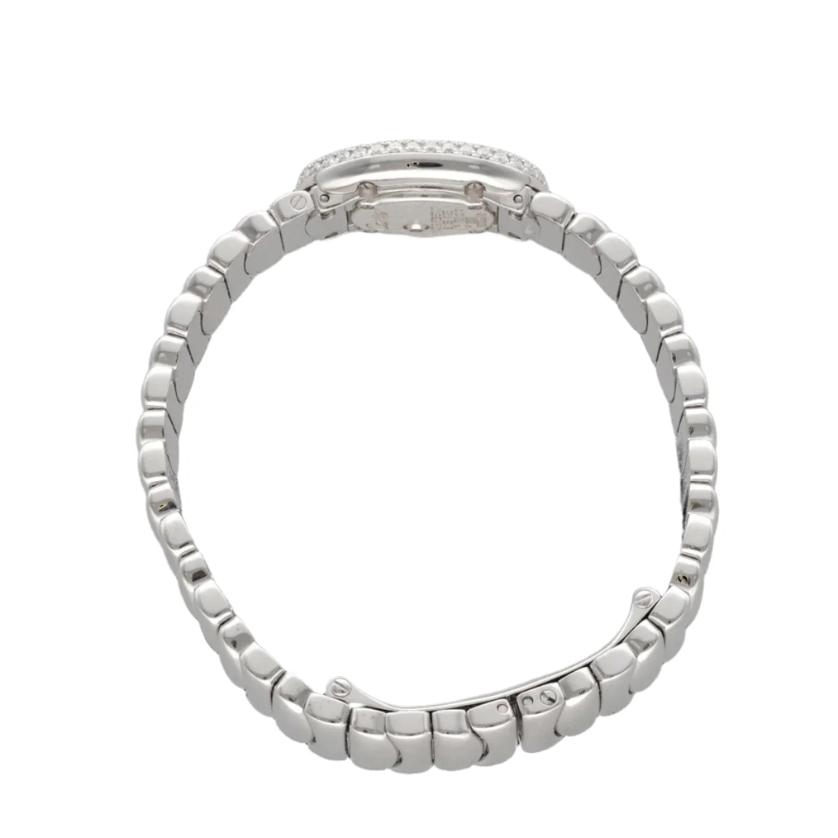 Montre CARTIER "Mini Baignoire" en or blanc et diamants - Image 4
