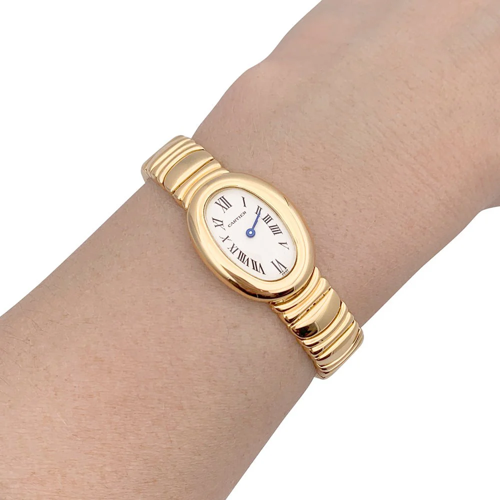 Montre Cartier "Mini Baignoire" en or jaune - Image 2