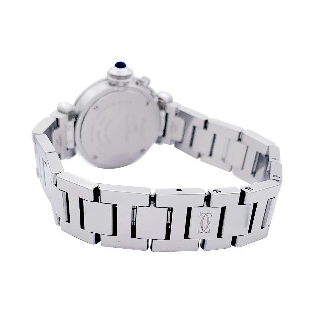 Montre Cartier, "Miss Pasha", en acier. - Image 3