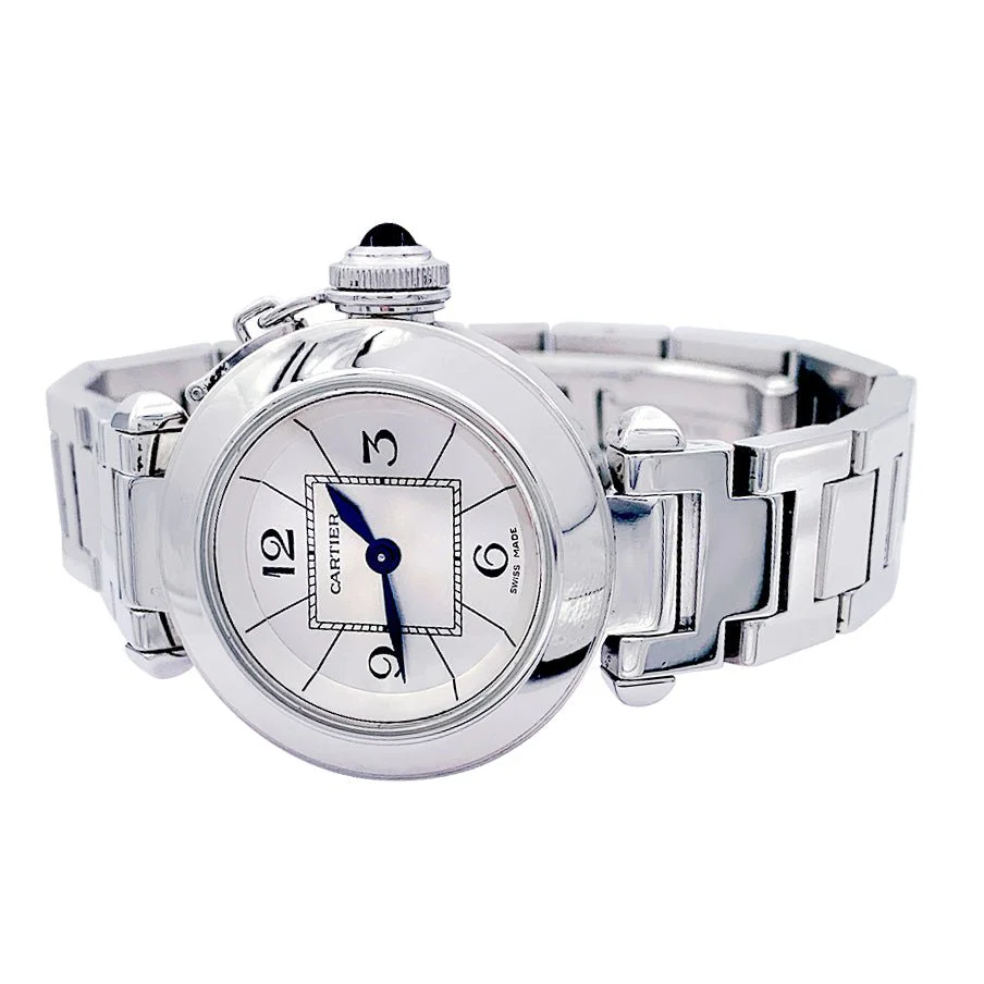 Montre Cartier, "Miss Pasha", en acier. - Image 4