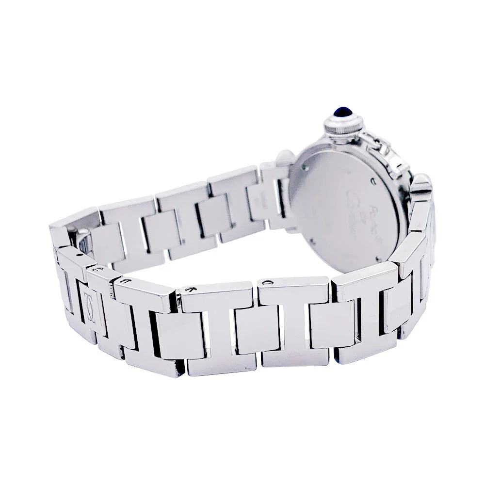 Montre Cartier, "Miss Pasha", en acier. - Image 5