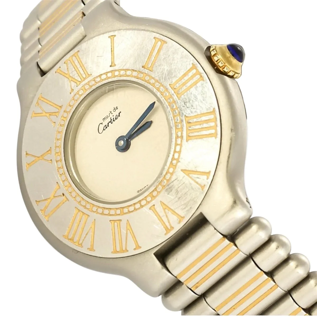 Montre CARTIER "Must 21" en acier et plaqué or - Image 2