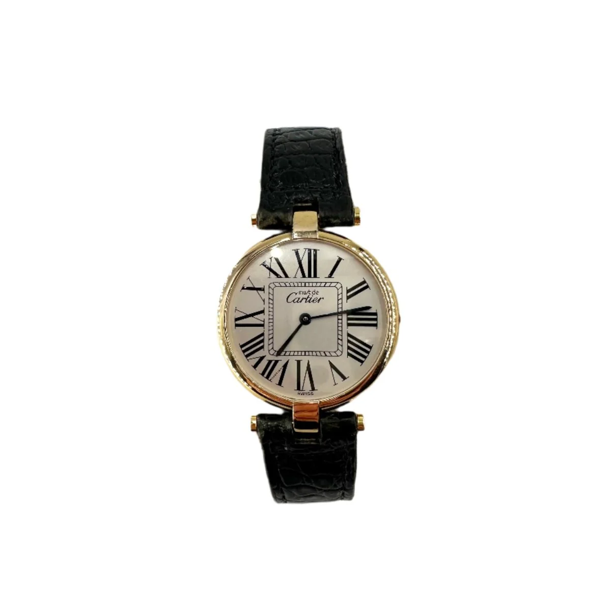 Montre CARTIER, "Must" en argent et vermeil