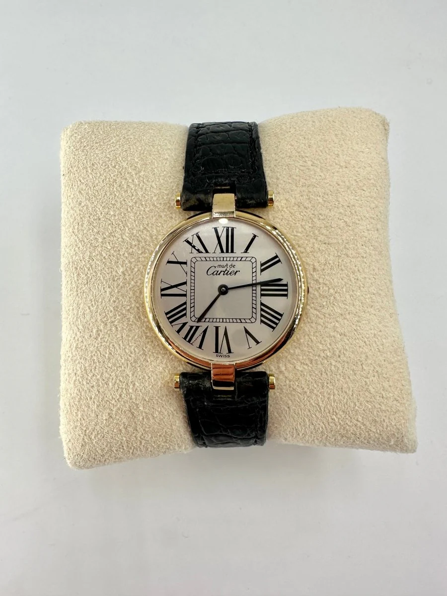 Montre CARTIER, "Must" en argent et vermeil - Image 4