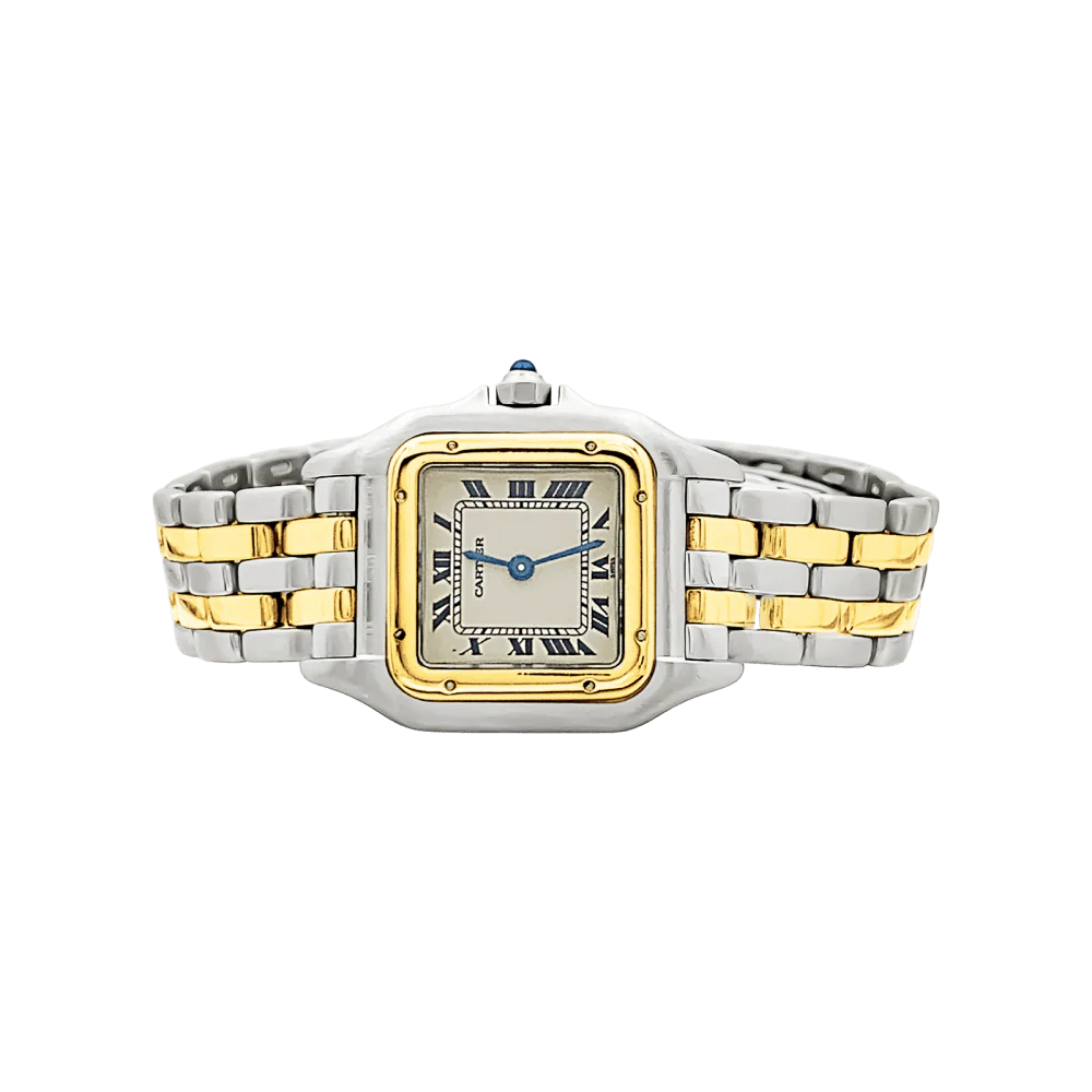 Montre CARTIER "Panthère" en or jaune et acier - Image 3