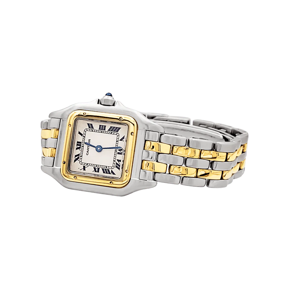 Montre CARTIER "Panthère" en or jaune et acier - Image 4