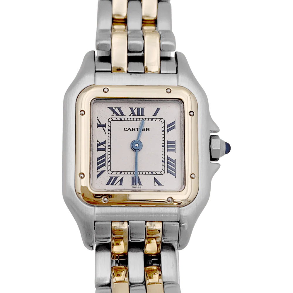 Montre CARTIER "Panthère" en or jaune et acier - Image 3