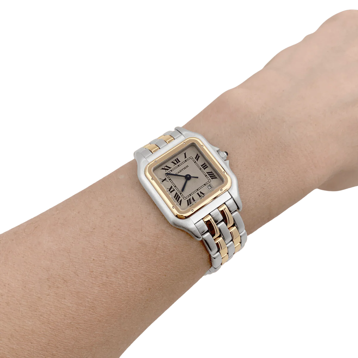 Montre CARTIER "Panthère" en or jaune et acier - Image 2