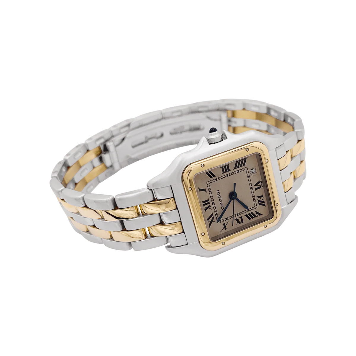 Montre CARTIER "Panthère" en or jaune et acier - Image 3