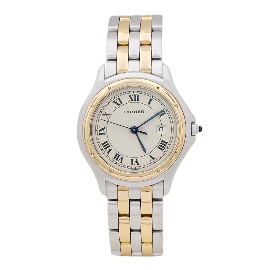 Montre CARTIER "Panthère Cougar" en or jaune et acier