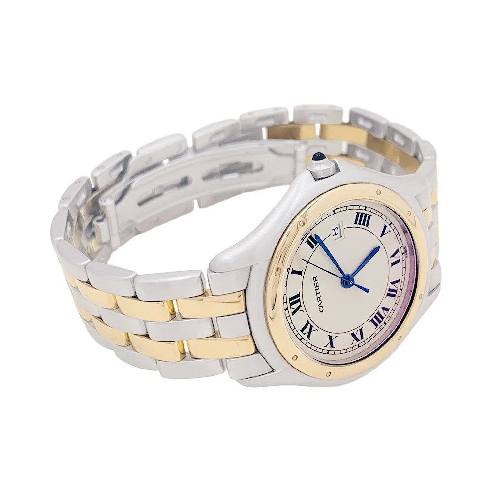 Montre CARTIER "Panthère Cougar" en or jaune et acier - Image 3
