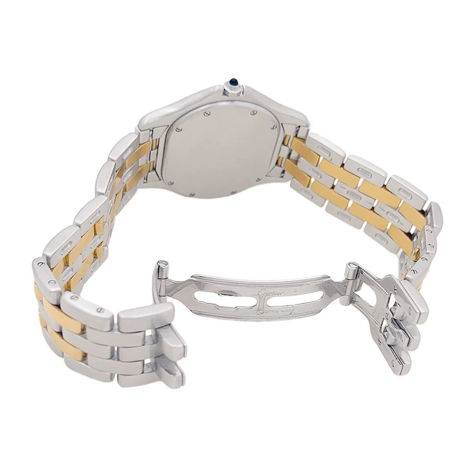 Montre CARTIER "Panthère Cougar" en or jaune et acier - Image 5