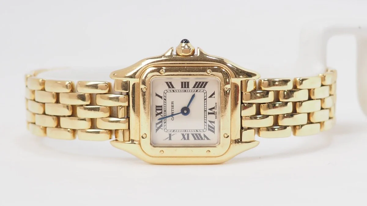 Montre Cartier Panthère en or jaune - Image 10