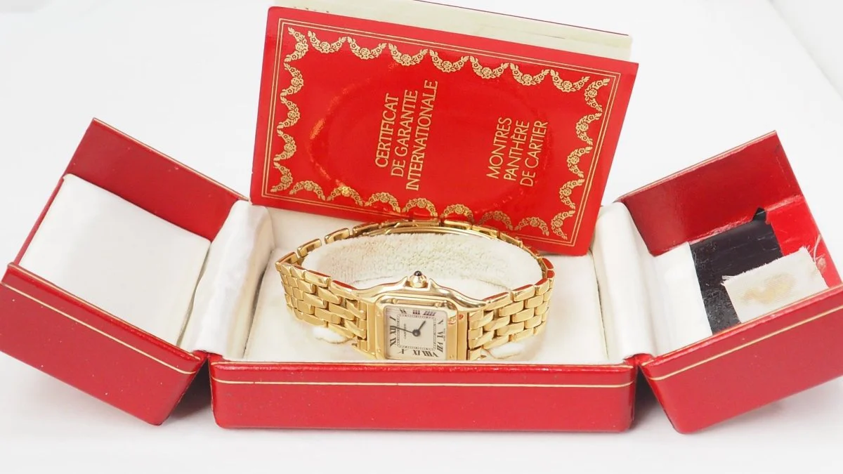 Montre Cartier Panthère en or jaune - Image 12