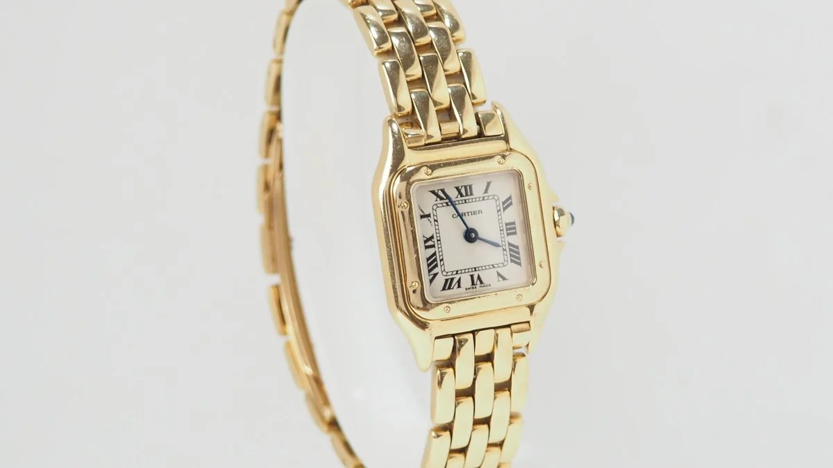 Montre Cartier Panthère en or jaune - Image 7