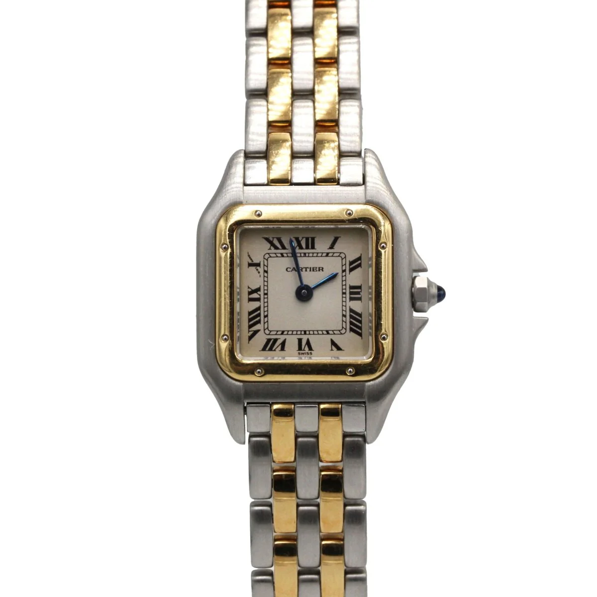 Montre CARTIER "Panthère" en or jaune, acier et quartz - Image 2