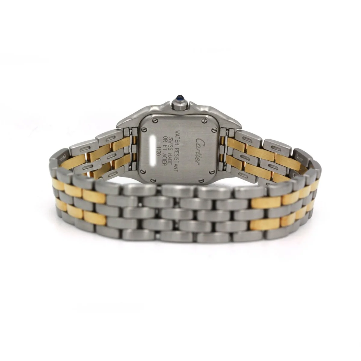 Montre CARTIER "Panthère" en or jaune, acier et quartz - Image 4