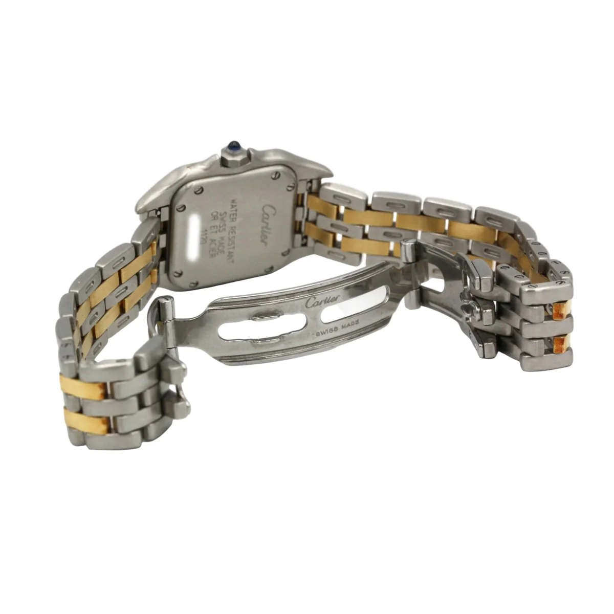 Montre CARTIER "Panthère" en or jaune, acier et quartz - Image 6