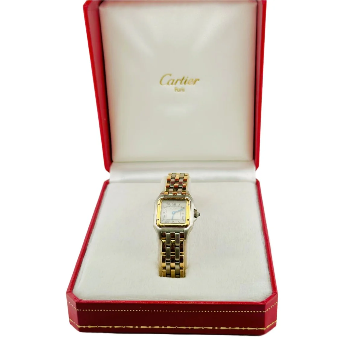 Montre CARTIER "Panthère" en or jaune et acier - Image 4