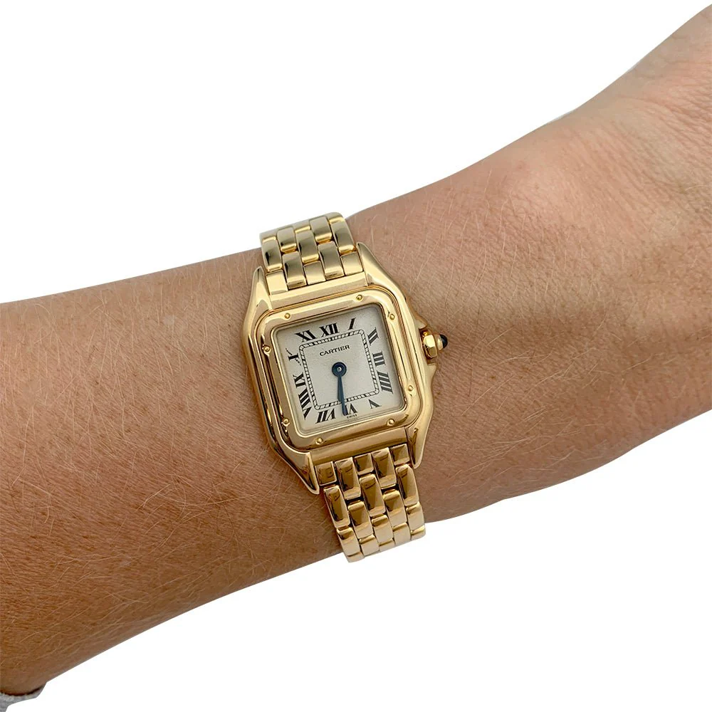 Montre Cartier, "Panthère", or jaune. - Image 5