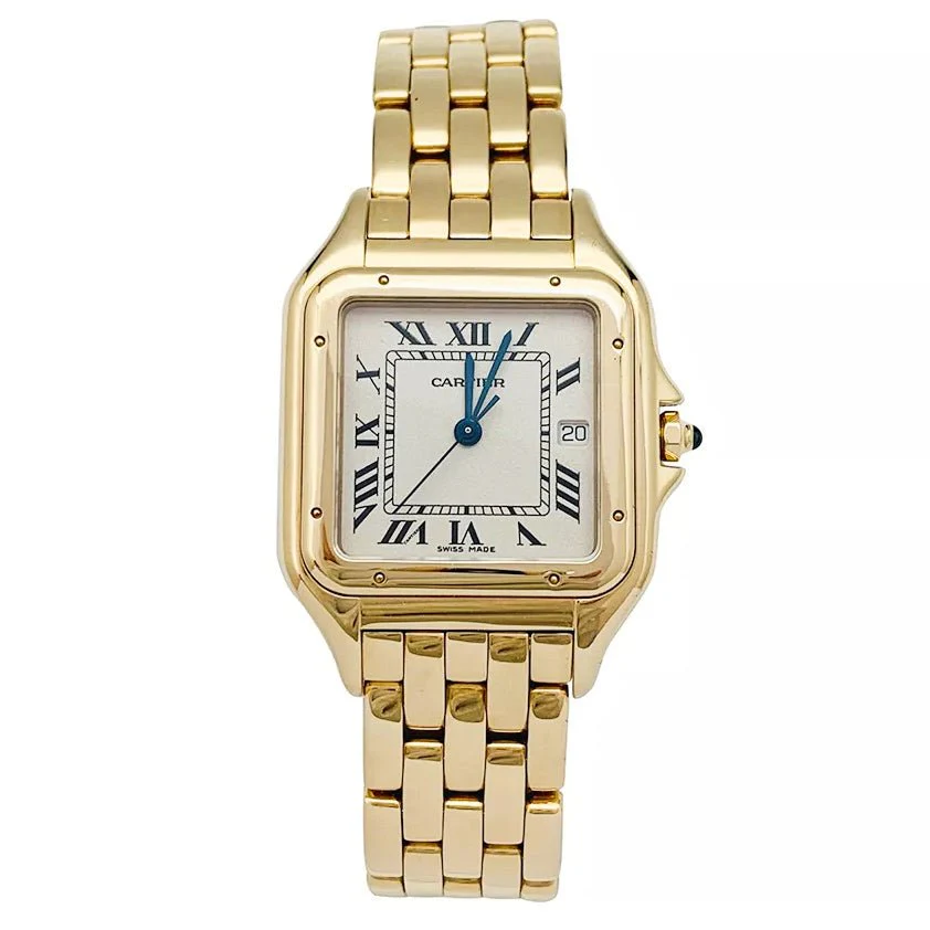 Montre Cartier ,"Panthère", or jaune.