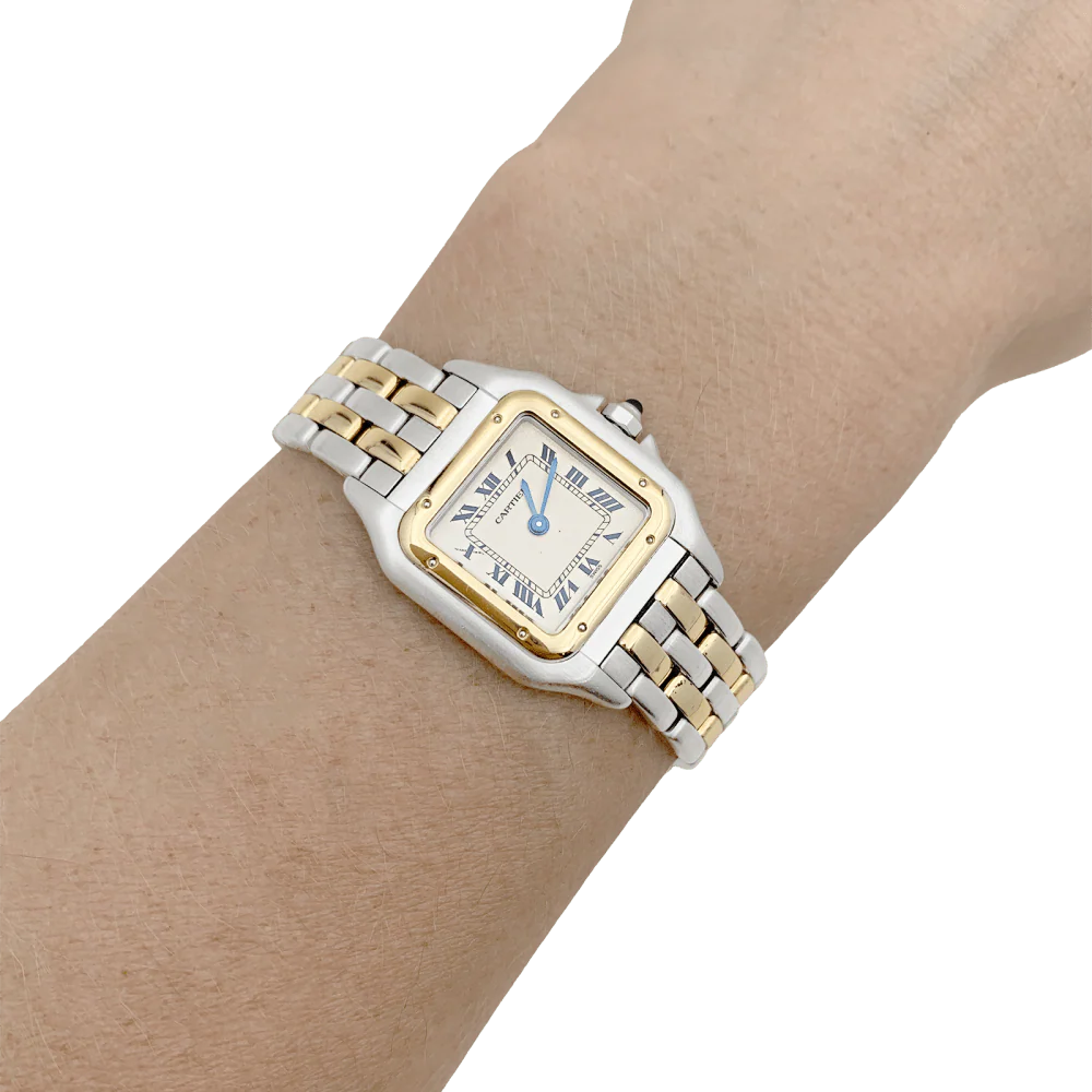 Montre CARTIER "Panthère" en or jaune et acier - Image 2