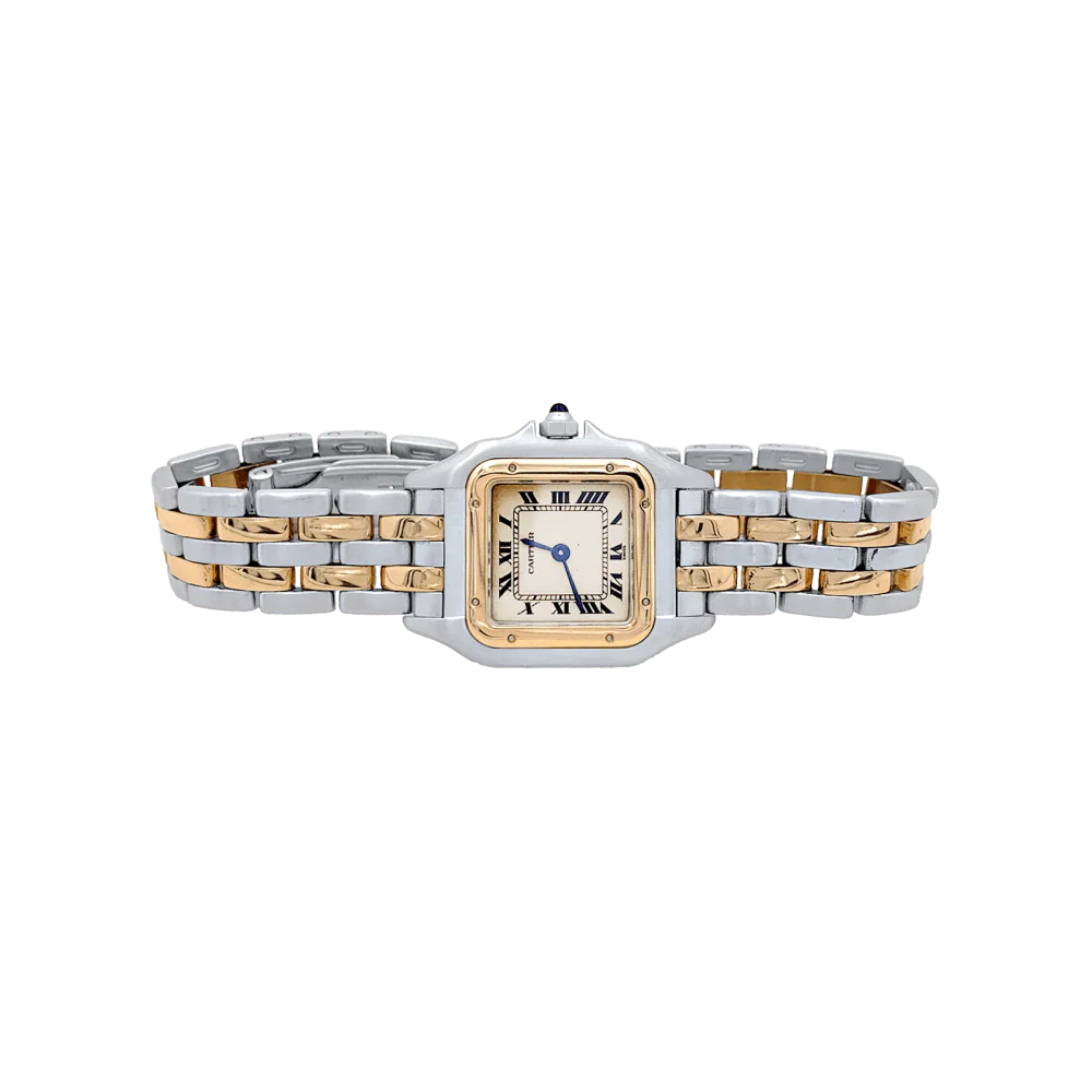 Montre CARTIER "Panthère" en or jaune et acier - Image 5