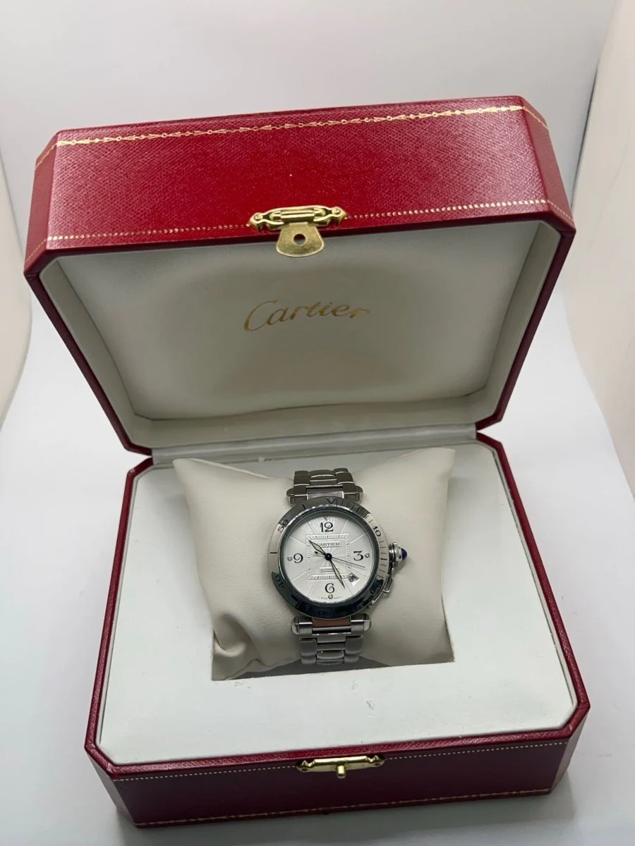 Montre CARTIER "Pascha" en acier - Image 11