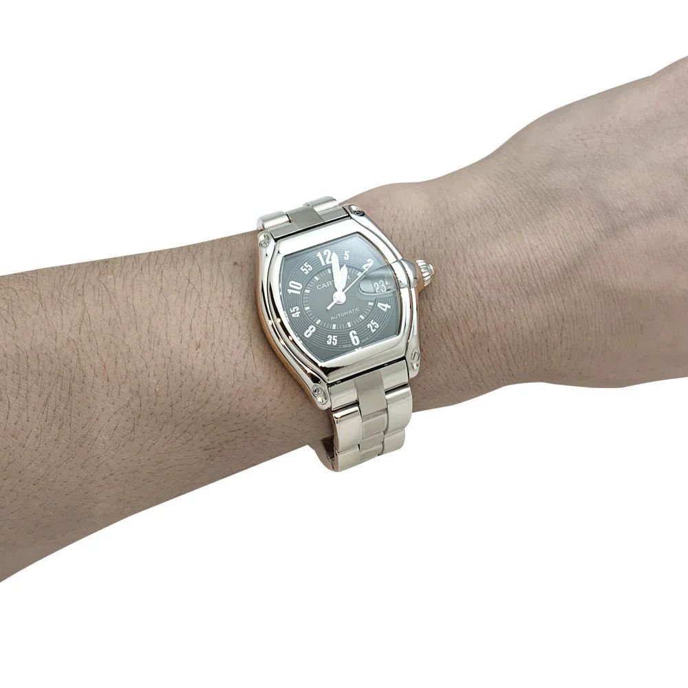Montre Cartier Roadster en acier. - Image 3