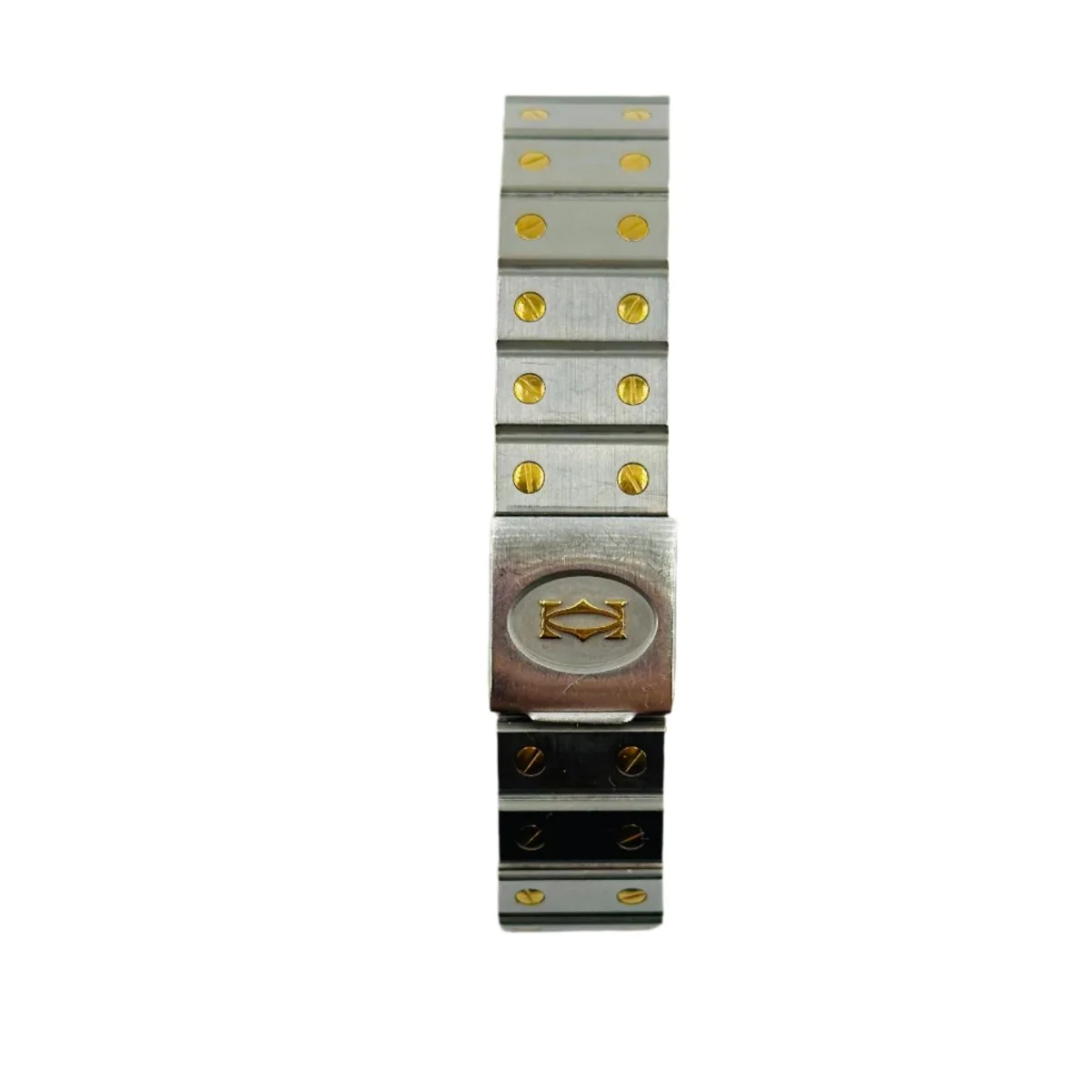 Montre CARTIER "Santos" en or jaune et acier - Image 4