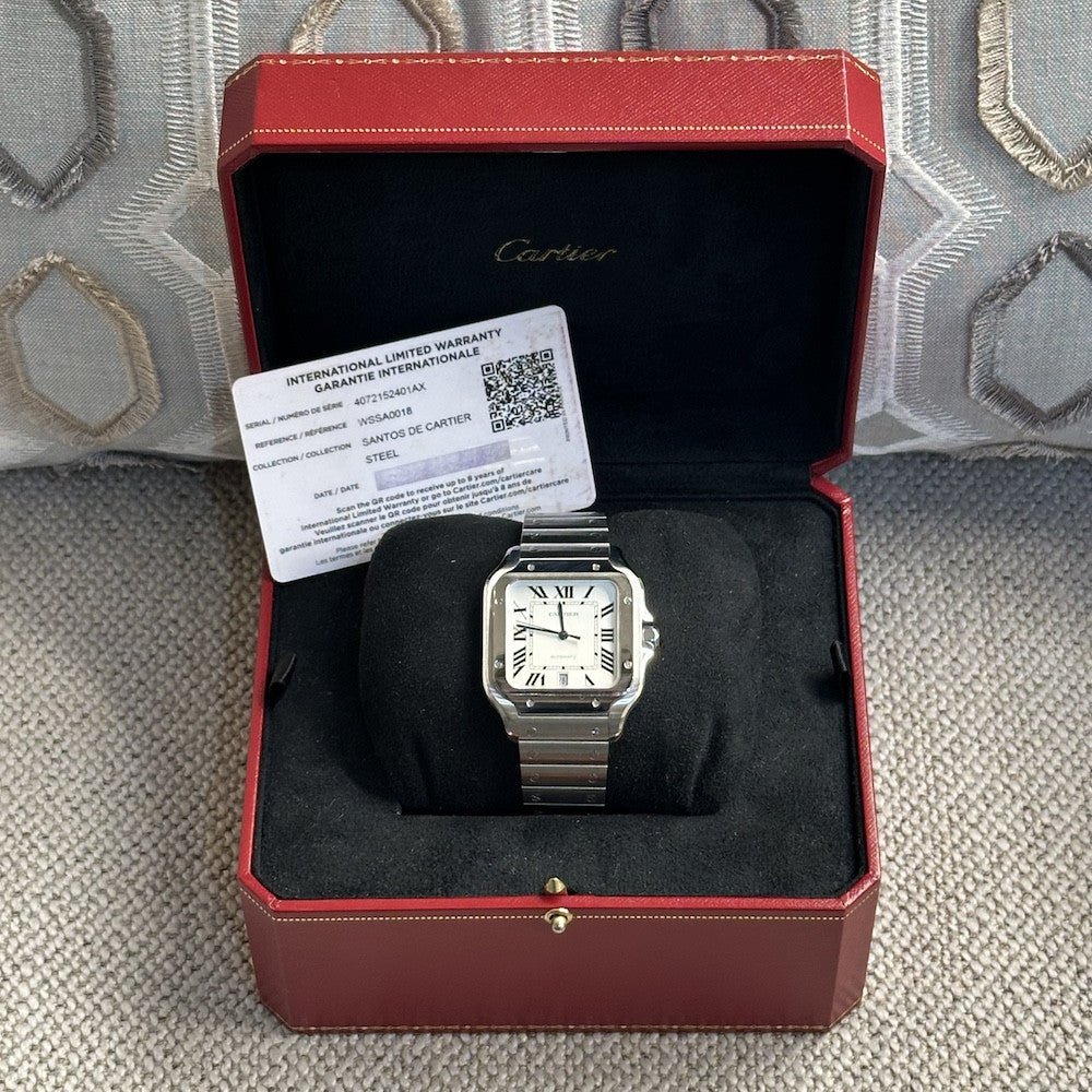 Montre CARTIER "Santos" en acier - Image 6