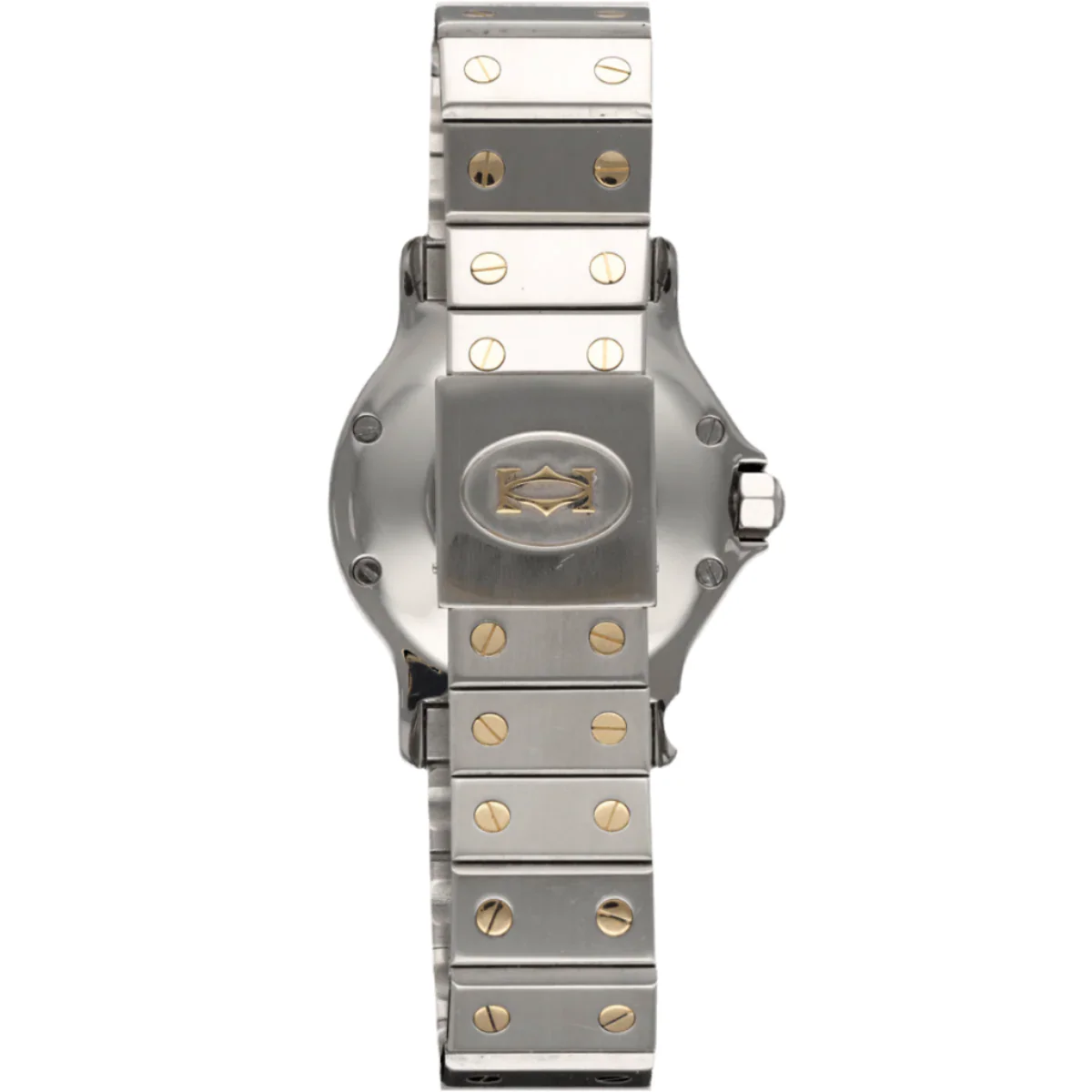 Montre CARTIER "Santos" en or jaune et acier - Image 4