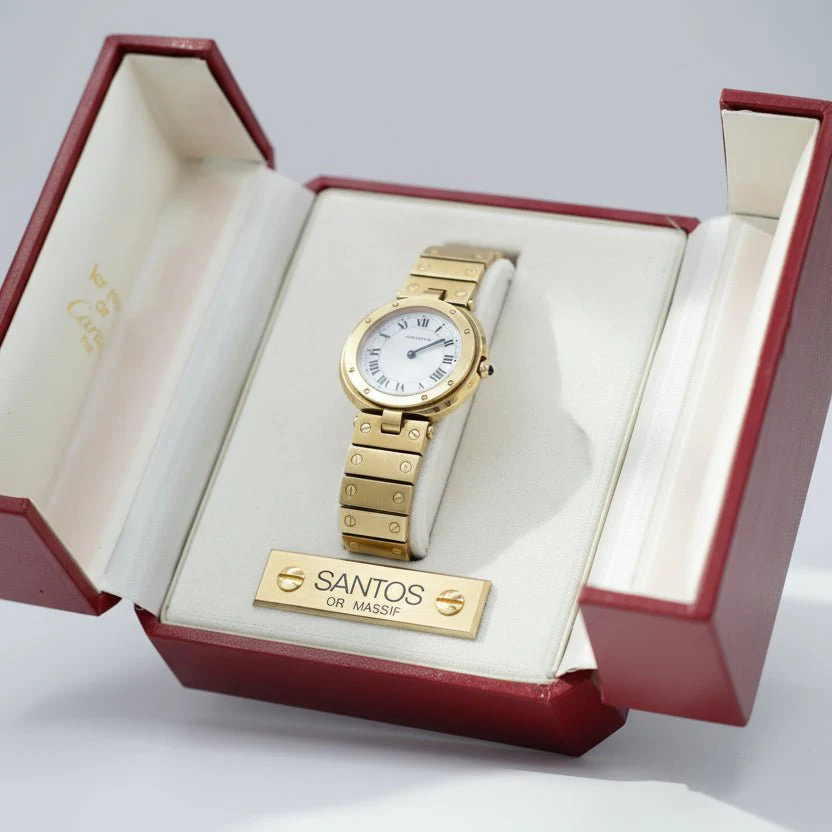 Montre CARTIER "Santos Vendôme" en or jaune - Image 6