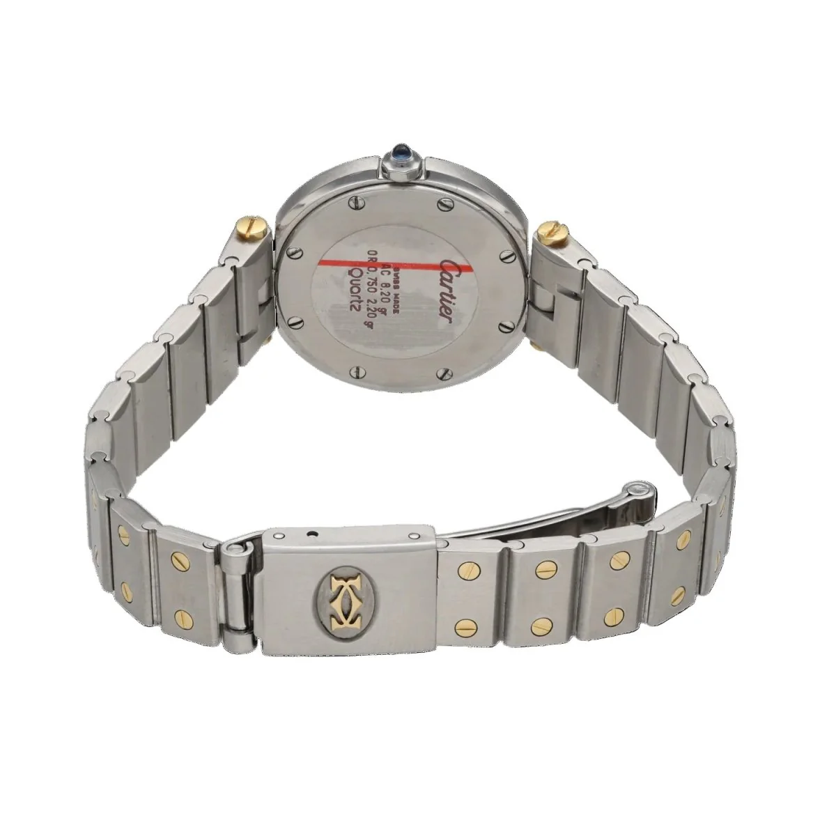 Montre CARTIER "Santos Vendôme" en or jaune et acier - Image 3