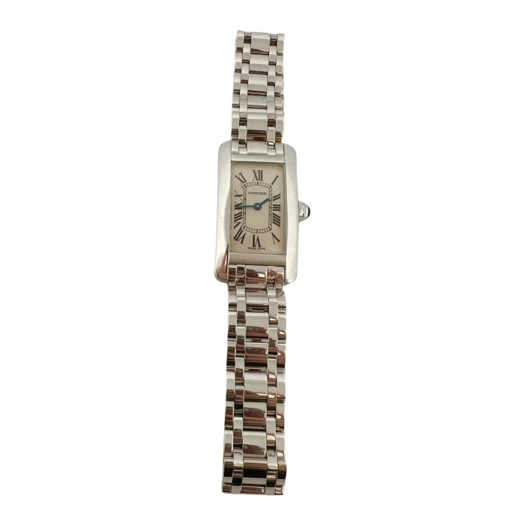 Montre CARTIER "Tank américaine" en or blanc - Image 2