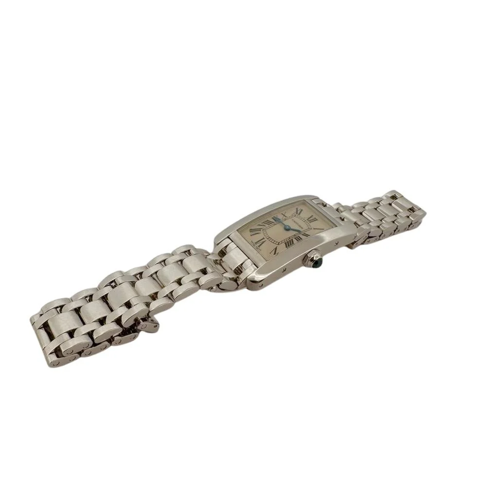 Montre CARTIER "Tank américaine" en or blanc - Image 3