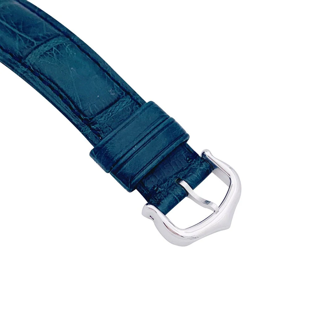 Montre Cartier "Tank basculante" acier, cuir. - Image 6