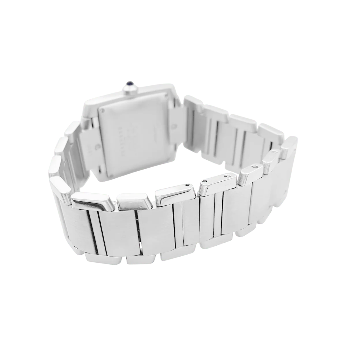Montre CARTIER "Tank Française" en acier et argent - Image 4