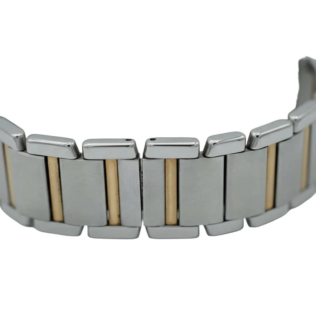 Montre CARTIER "Tank Française" en acier et or jaune - Image 4