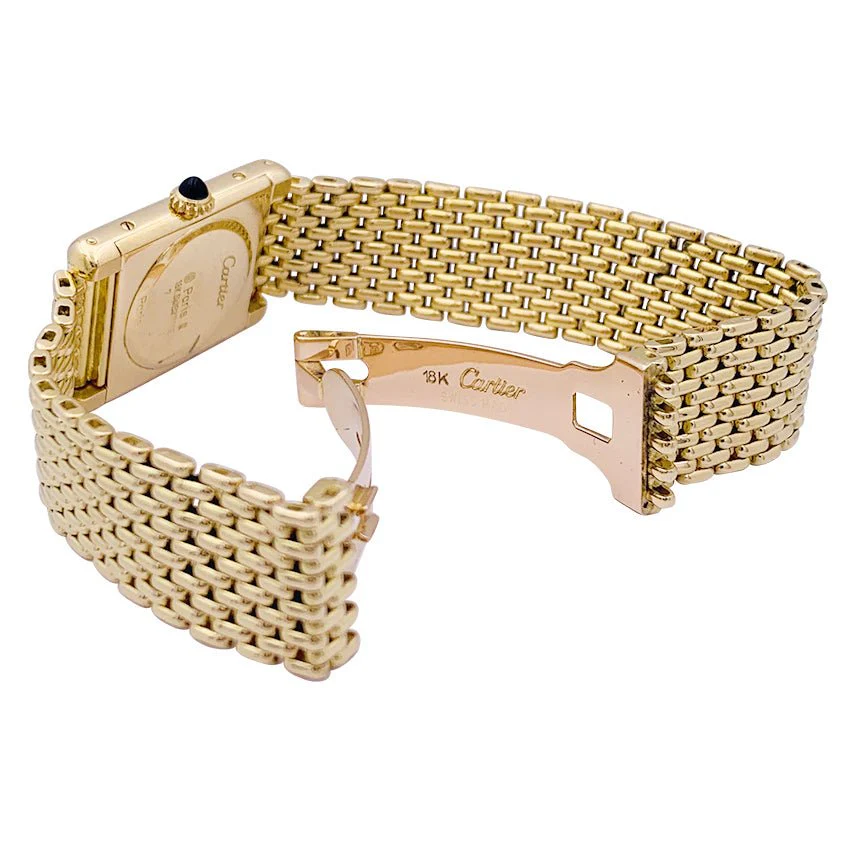 Montre CARTIER, "Tank Louis Cartier" en or jaune - Image 3