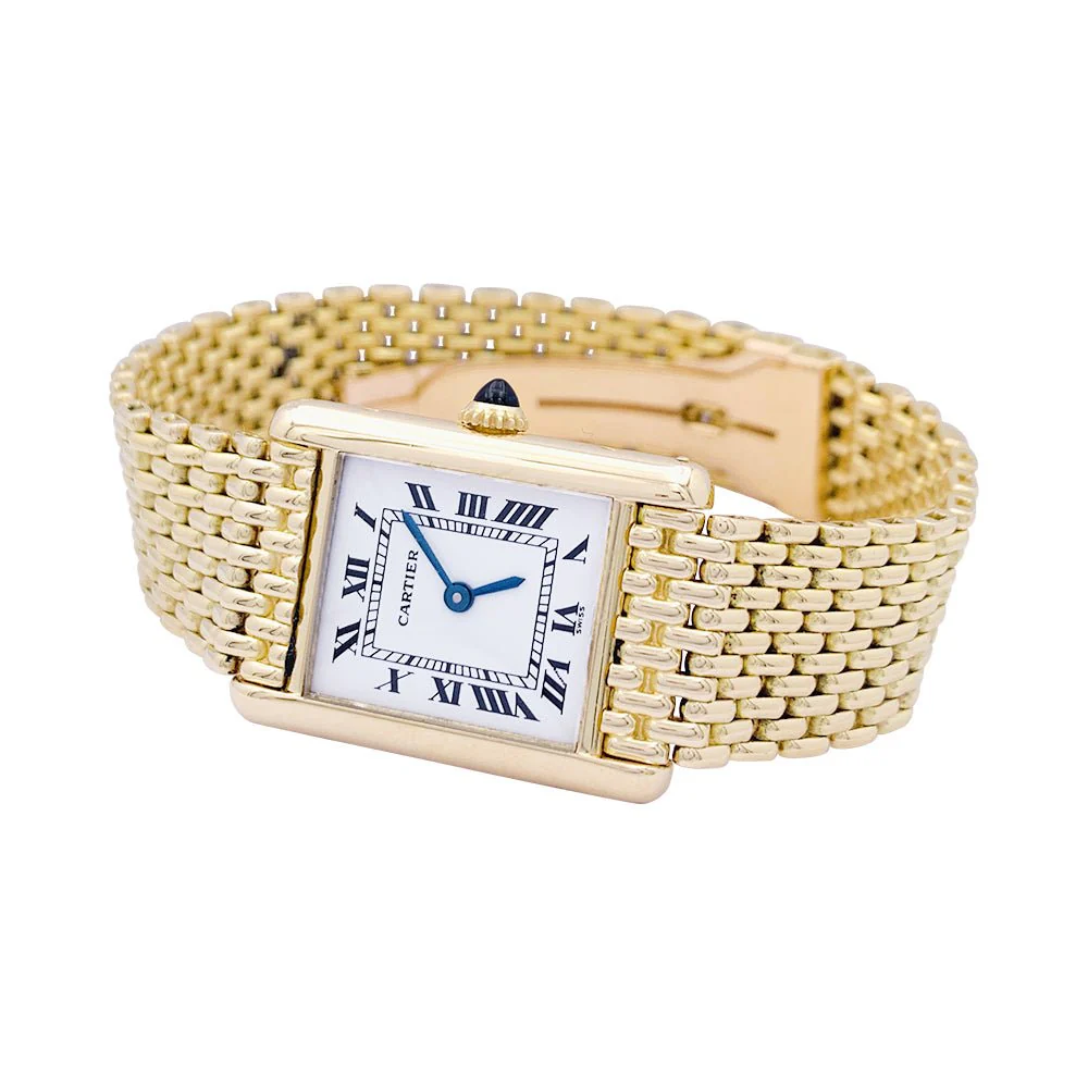 Montre CARTIER, "Tank Louis Cartier" en or jaune - Image 4